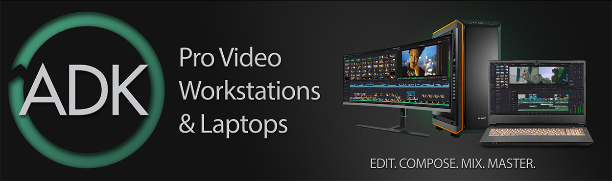 Professional Video Production Workstations and Laptops